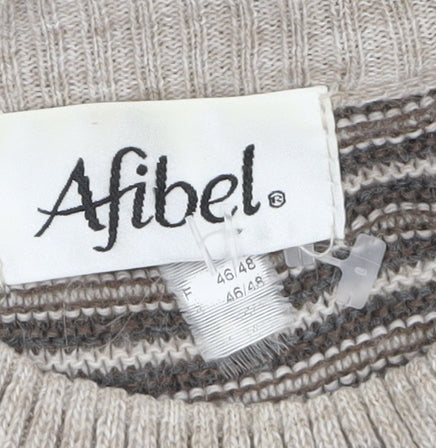 Womens UK Size 18 Afibel Grey Pullover Jumper