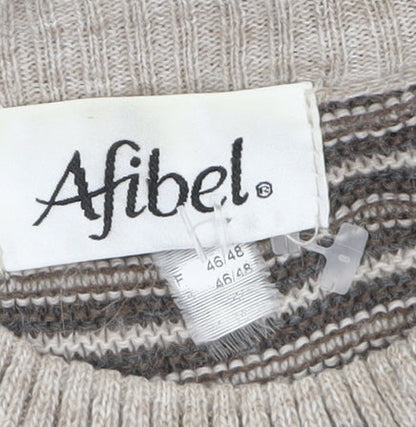 Womens UK Size 18 Afibel Grey Pullover Jumper