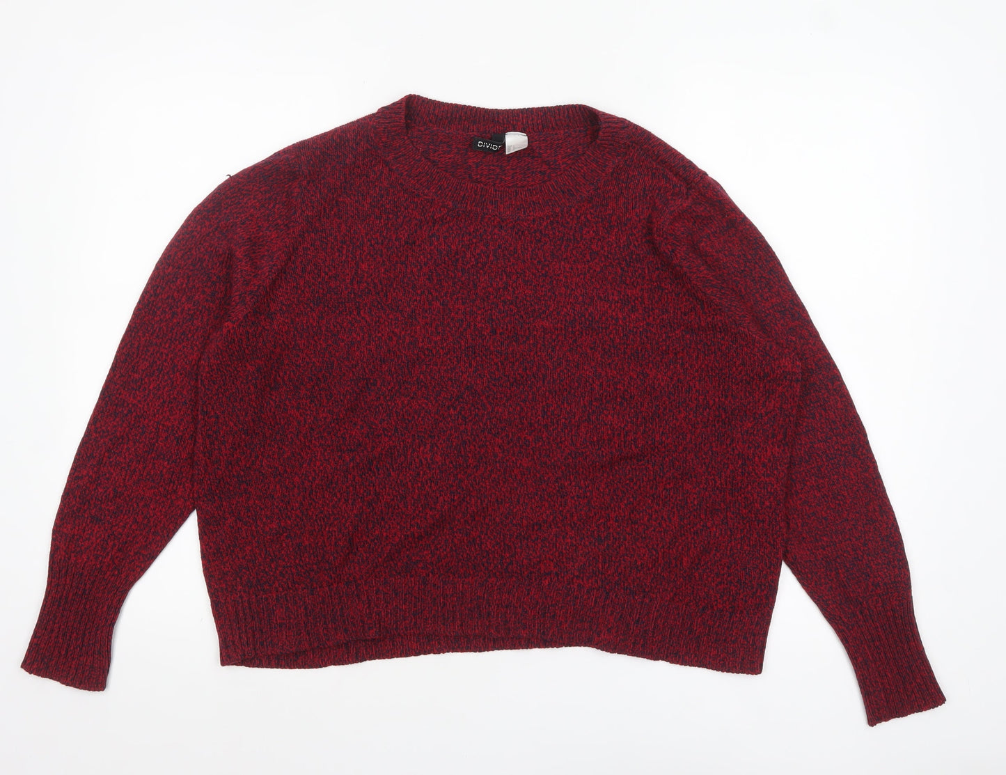Womens UK Size 14 H&M Red Pullover Jumper