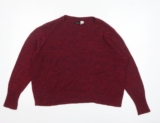 Womens UK Size 14 H&M Red Pullover Jumper