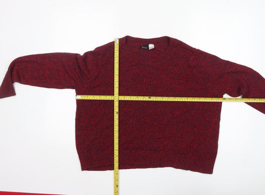 Womens UK Size 14 H&M Red Pullover Jumper