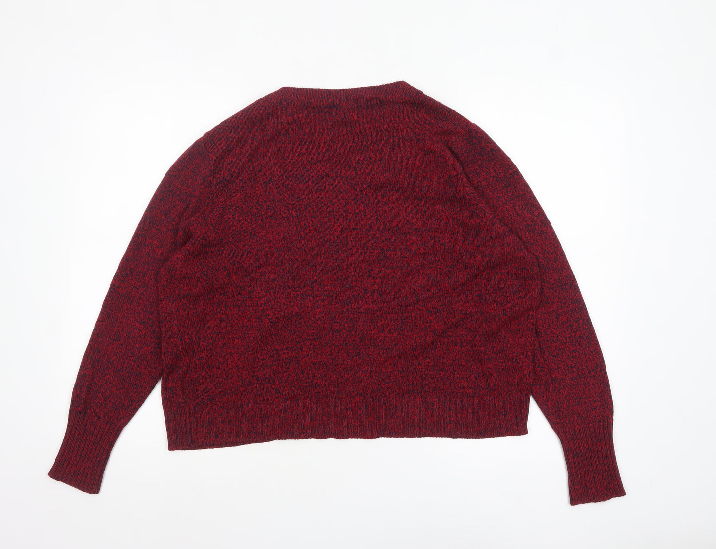 Womens UK Size 14 H&M Red Pullover Jumper
