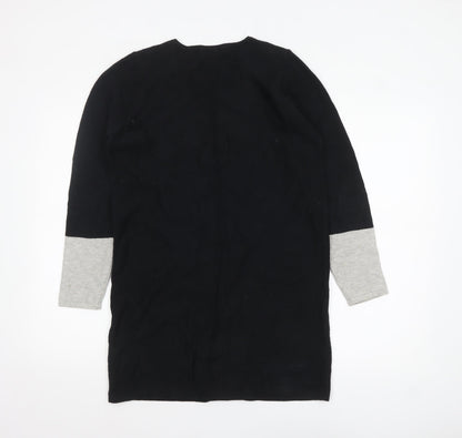 Womens UK Size 10 Marks and Spencer Black Tunic Jumper