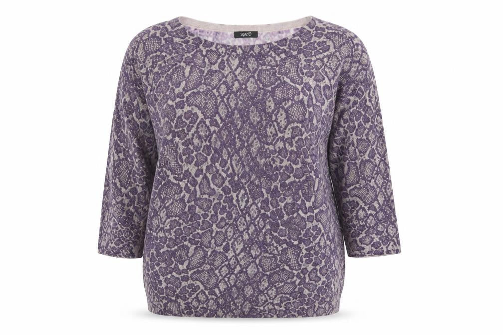 Womens UK Size 8 M&Co Purple Pullover Jumper