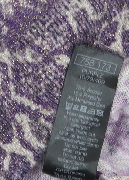 Womens UK Size 8 M&Co Purple Pullover Jumper