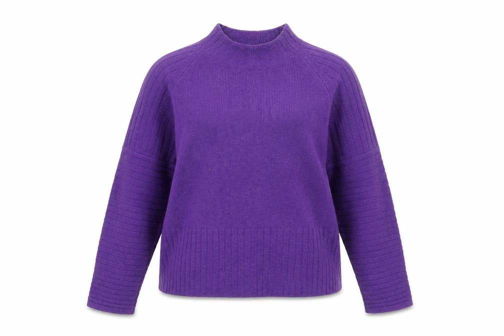Womens UK Size M Whistles Purple Pullover Jumper