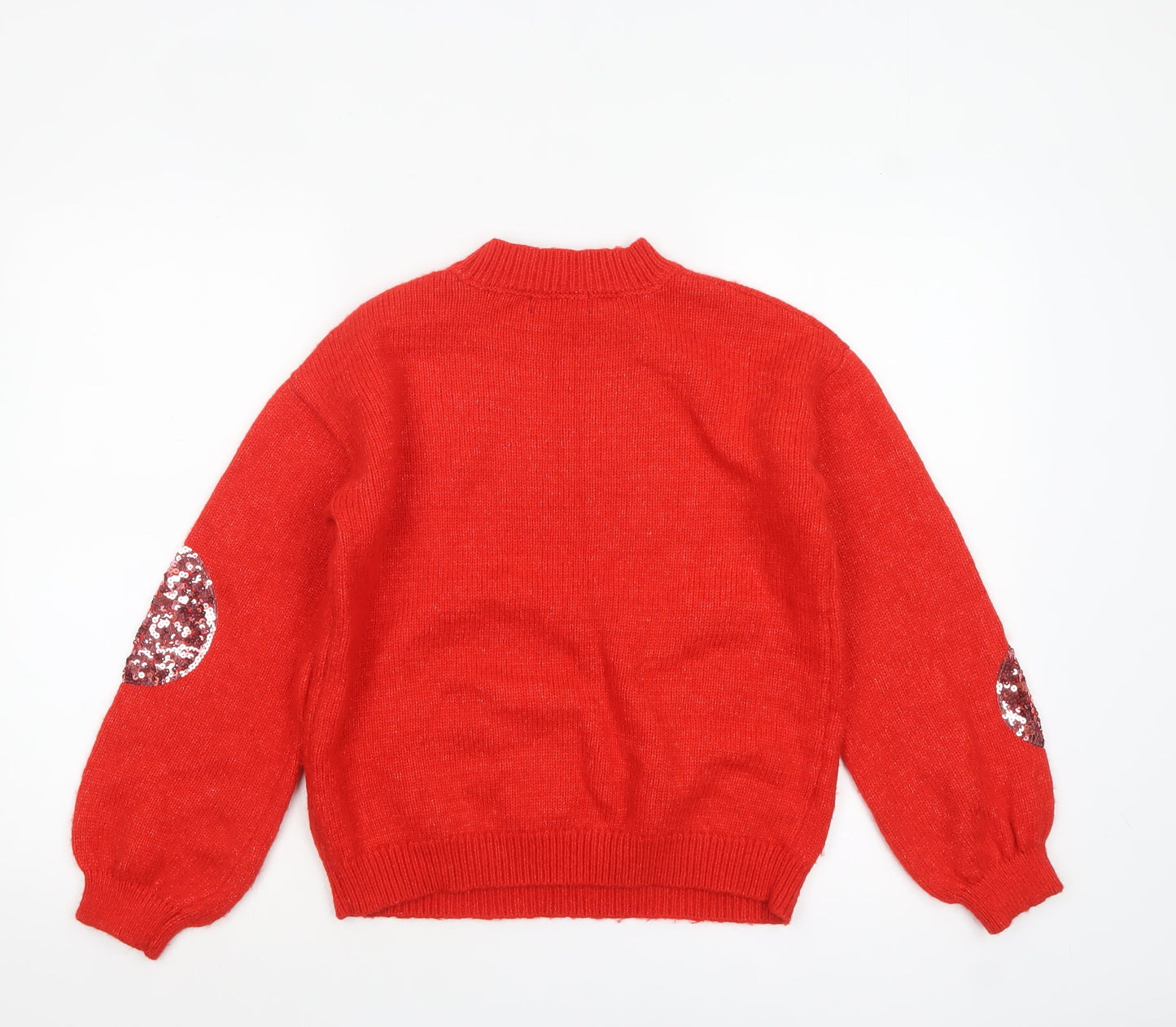 Womens UK Size S Marks and Spencer Red Pullover Jumper