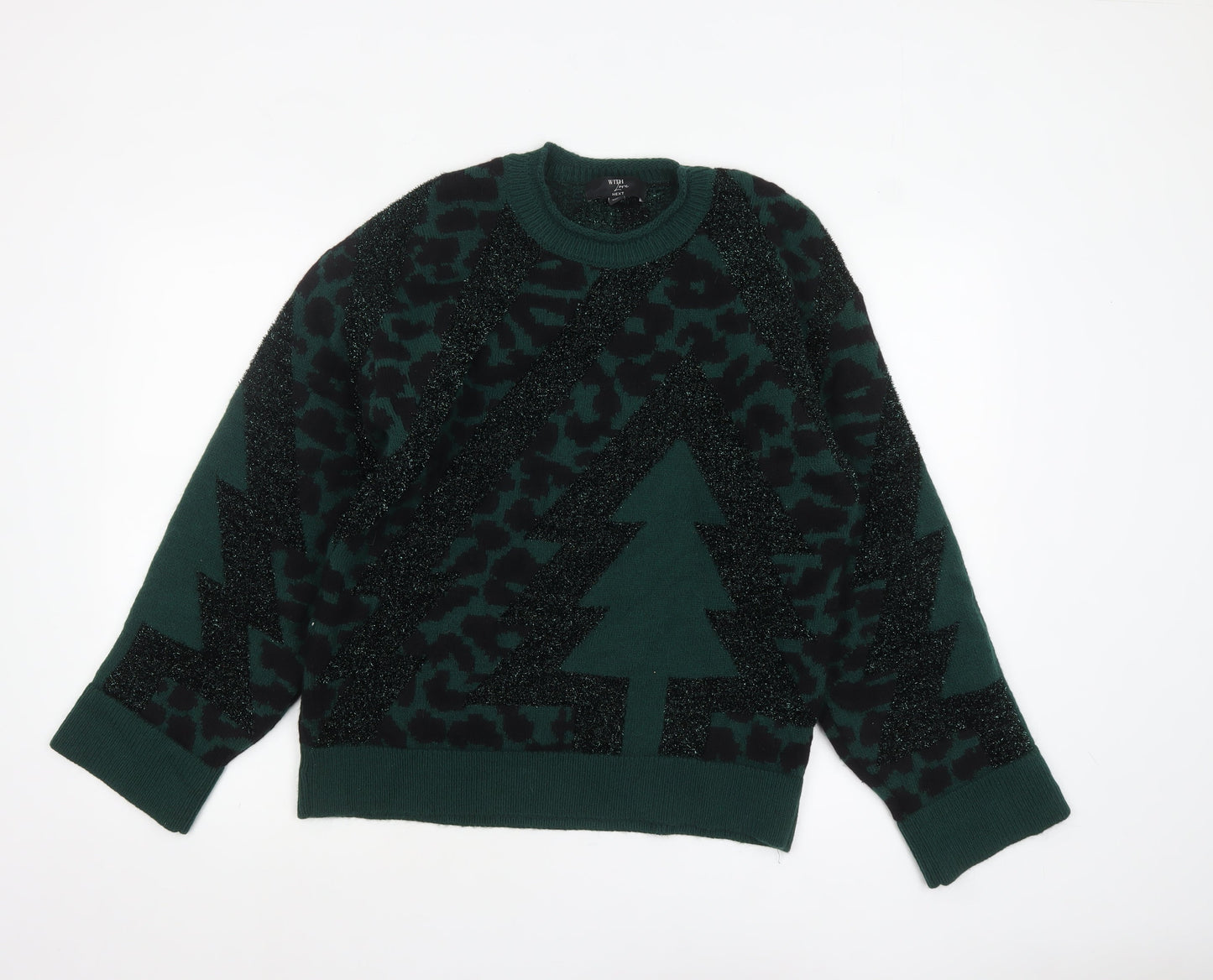 Womens UK Size S NEXT Green Pullover Jumper