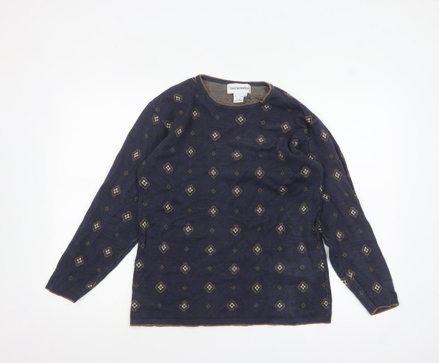 Womens UK Size S Breckenridge Blue Pullover Jumper