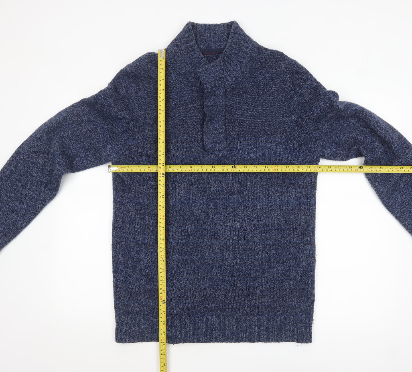 Mens UK Size M Fat Face Blue Pullover Jumper