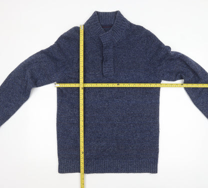 Mens UK Size M Fat Face Blue Pullover Jumper