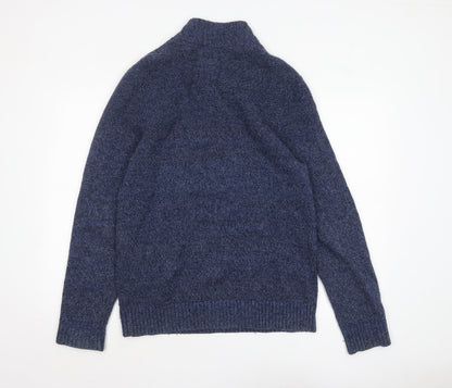 Mens UK Size M Fat Face Blue Pullover Jumper