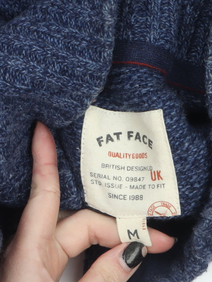 Mens UK Size M Fat Face Blue Pullover Jumper