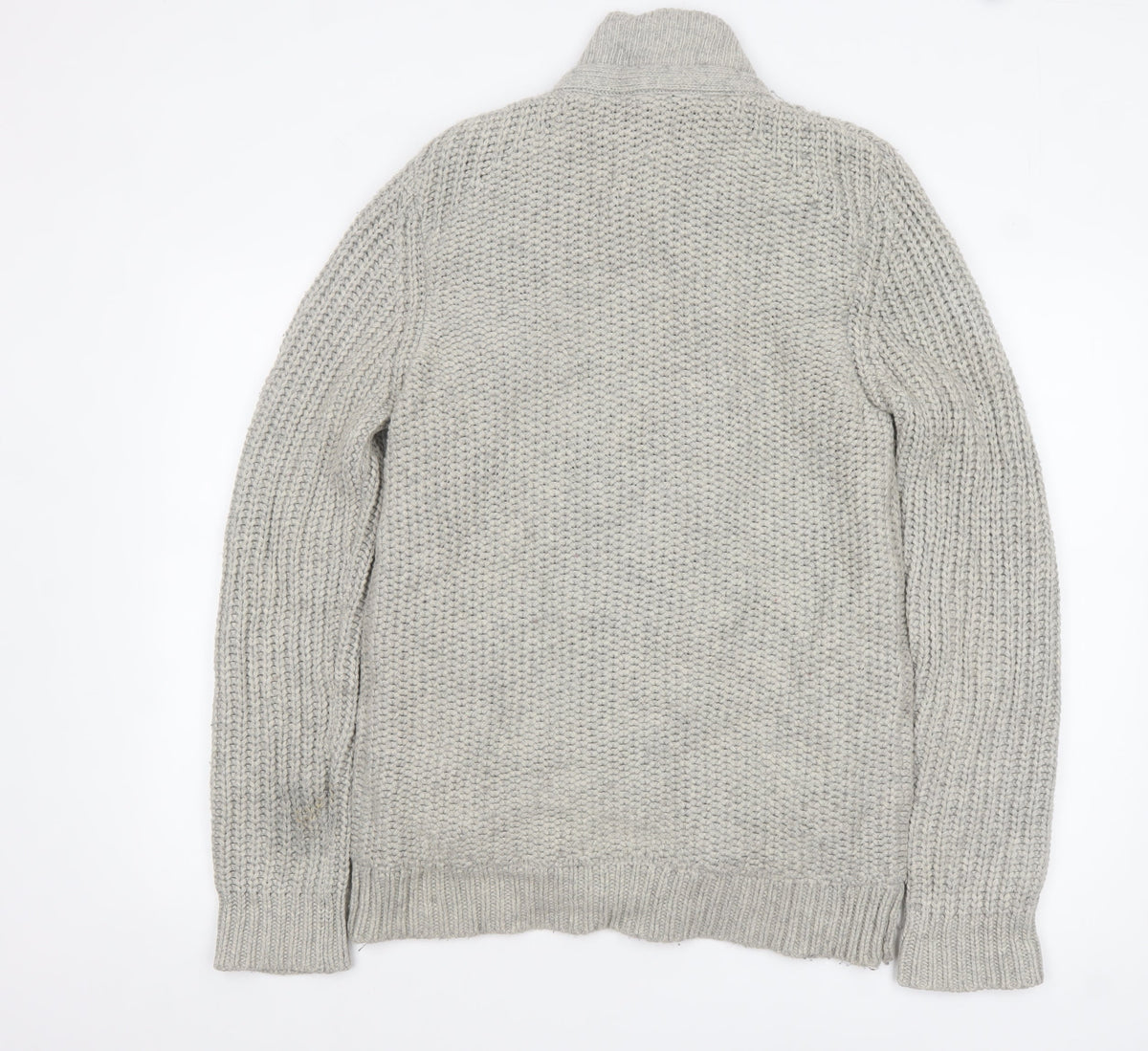 Mens UK Size M Ted Baker Grey Cardigan Jumper