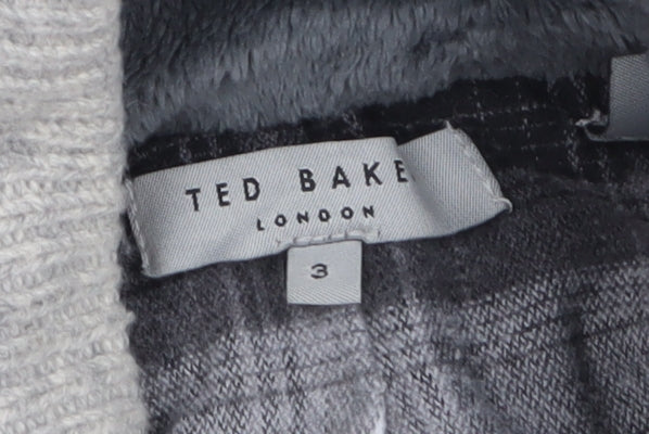 Mens UK Size M Ted Baker Grey Cardigan Jumper