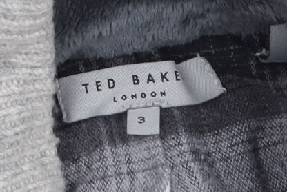Mens UK Size M Ted Baker Grey Cardigan Jumper