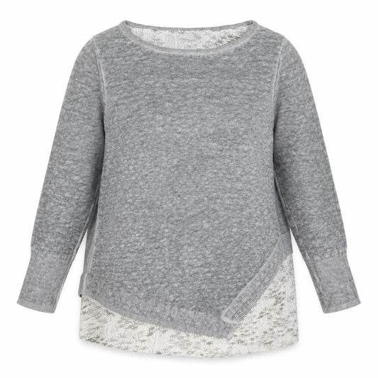 Womens UK Size 8 Mint Velvet Grey Tunic Blouse