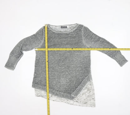 Womens UK Size 8 Mint Velvet Grey Tunic Blouse