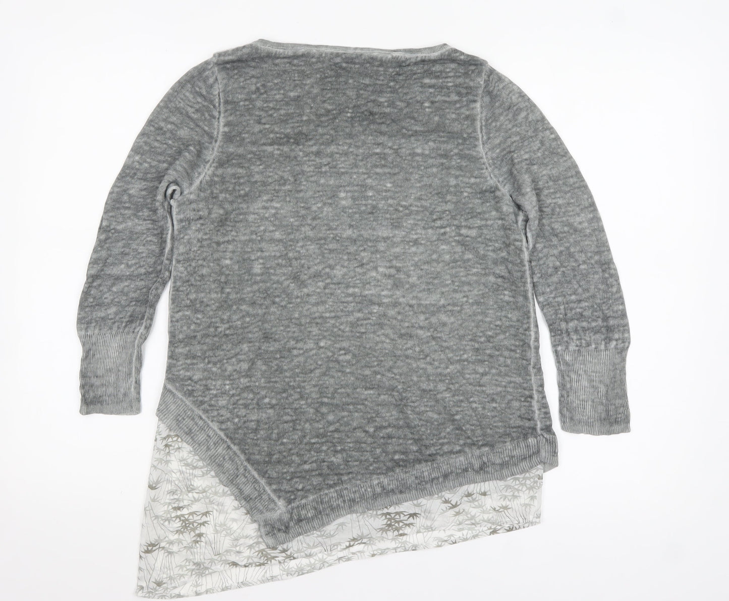Womens UK Size 8 Mint Velvet Grey Tunic Blouse