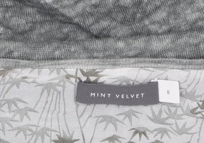 Womens UK Size 8 Mint Velvet Grey Tunic Blouse