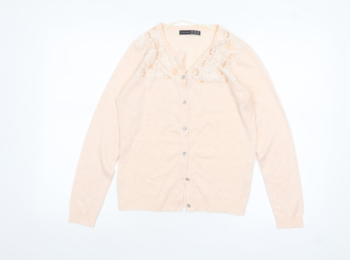 Womens UK Size 10 Atmosphere Beige Cardigan Jumper