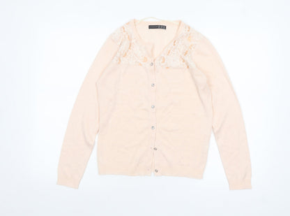 Womens UK Size 10 Atmosphere Beige Cardigan Jumper