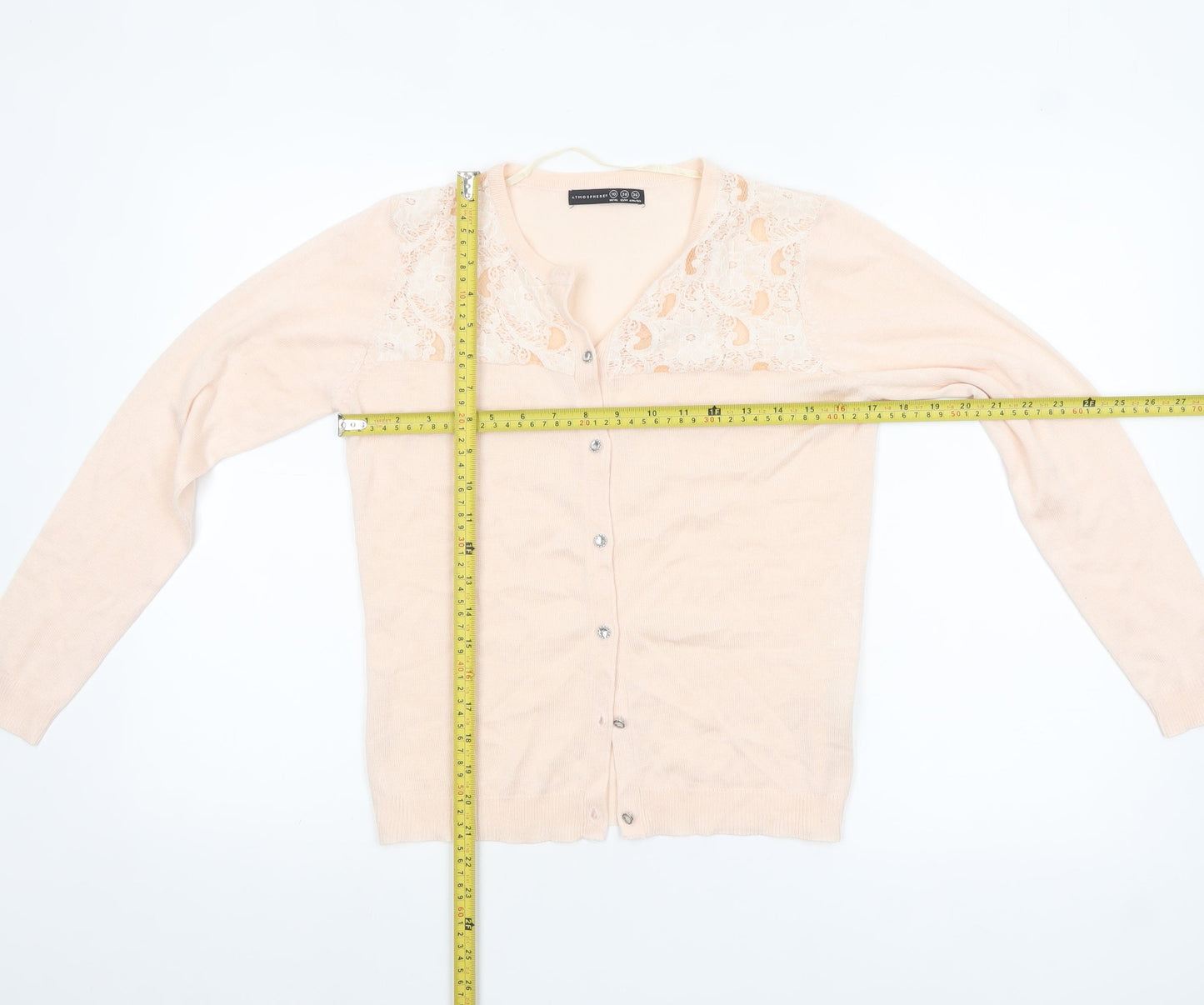 Womens UK Size 10 Atmosphere Beige Cardigan Jumper