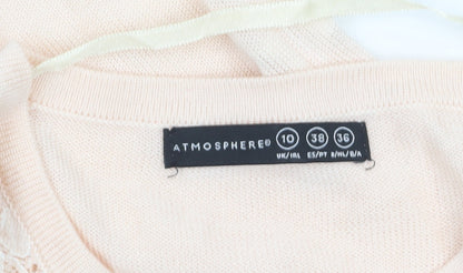 Womens UK Size 10 Atmosphere Beige Cardigan Jumper