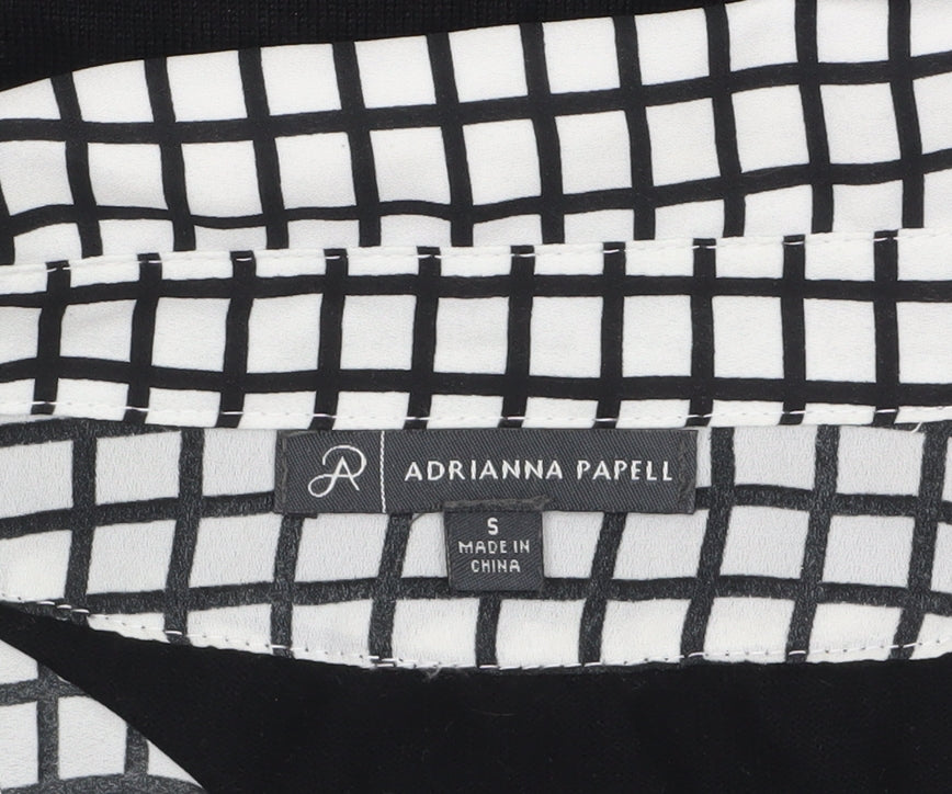 Womens UK Size S Adrianna Papell Black Layered Blouse