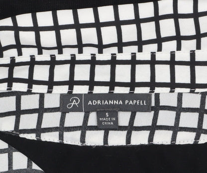 Womens UK Size S Adrianna Papell Black Layered Blouse