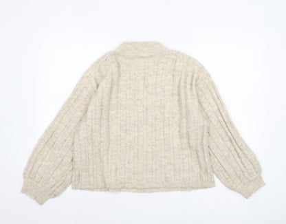 Womens UK Size M Warehouse Beige Pullover Jumper