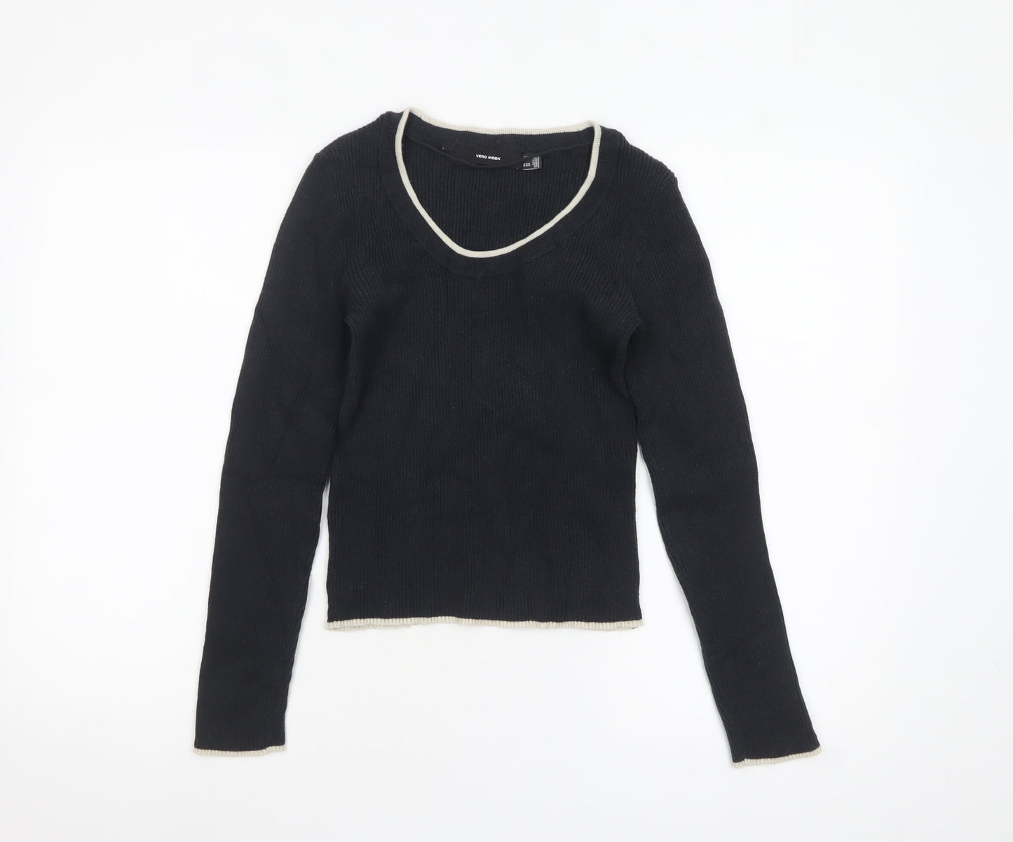 Womens UK Size 12 VERO MODA Black Pullover Jumper