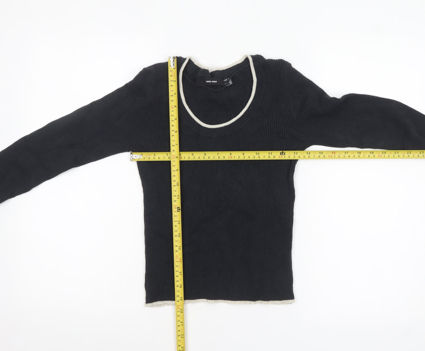 Womens UK Size 12 VERO MODA Black Pullover Jumper