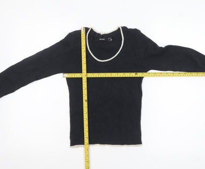 Womens UK Size 12 VERO MODA Black Pullover Jumper