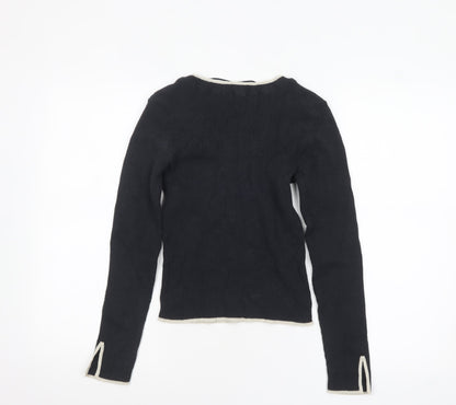 Womens UK Size 12 VERO MODA Black Pullover Jumper