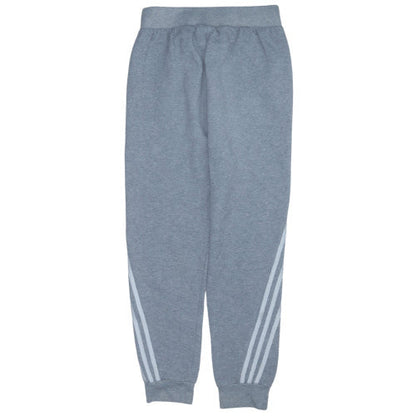 Adidas Boys Grey Jogger Trousers 13-14 Years Regular Fit Fleece Activewear