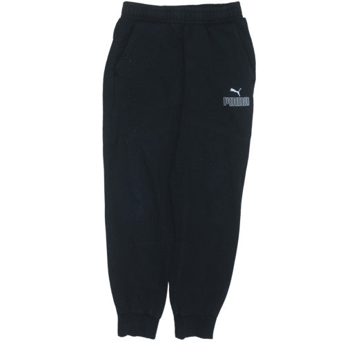 Mens UK Size S PUMA Regular Fit Jogger Black Trousers