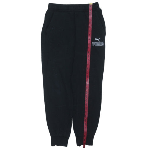 Mens UK Size S PUMA Regular Fit Jogger Black Trousers