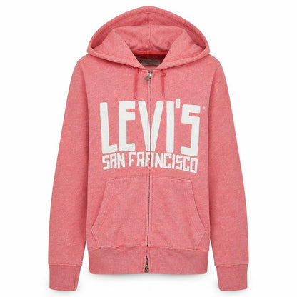Womens UK Size S Levi's Pink Full Zip Hoodie