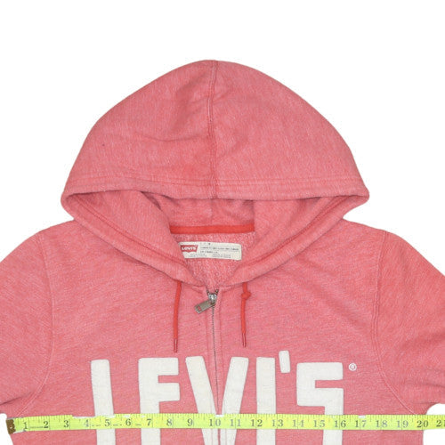 Womens UK Size S Levi's Pink Full Zip Hoodie