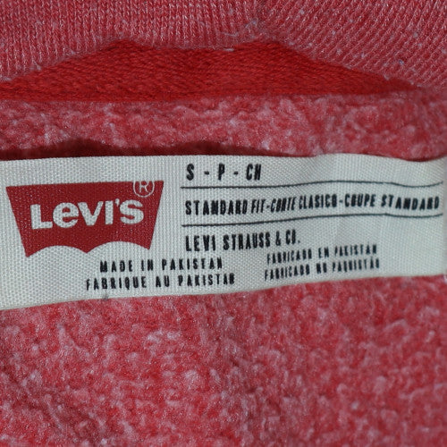 Womens UK Size S Levi's Pink Full Zip Hoodie