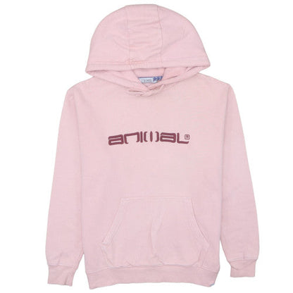 Womens UK Size 6 Animal Pink Pullover Hoodie