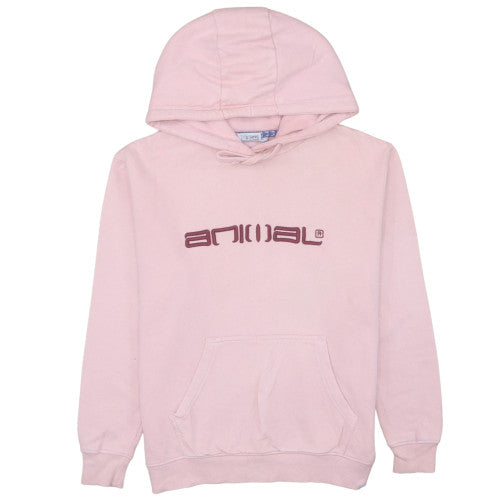 Womens UK Size 6 Animal Pink Pullover Hoodie