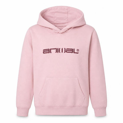 Womens UK Size 6 Animal Pink Pullover Hoodie