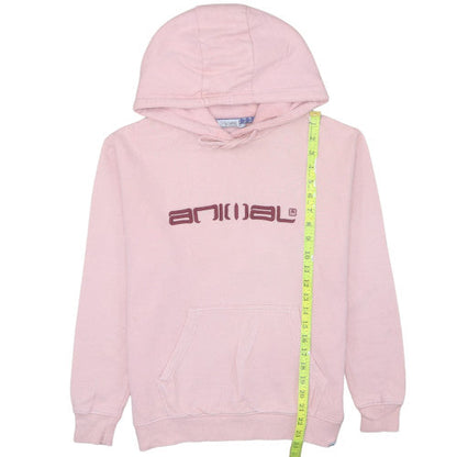 Womens UK Size 6 Animal Pink Pullover Hoodie