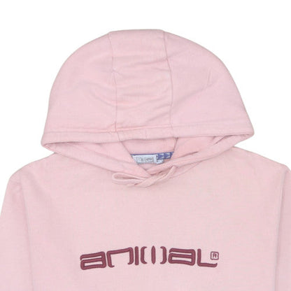Womens UK Size 6 Animal Pink Pullover Hoodie