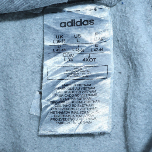 Womens UK Size L adidas Grey Full Zip Hoodie