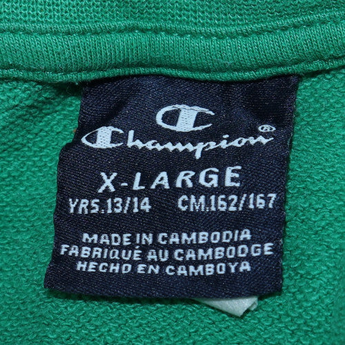 Teens UK Size XL Champion Green Pullover Sweatshirt