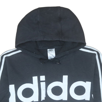 Mens UK Size L adidas Black Pullover Hoodie