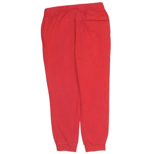 Mens UK Size L Nike Regular Fit Jogger Red Trousers